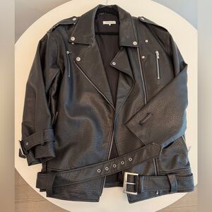 WEWOREWHAT‎ Oversized Moto Jacket. Size M